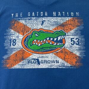 UF Flo Grown Gators Nation Blue Distressed Tee Small